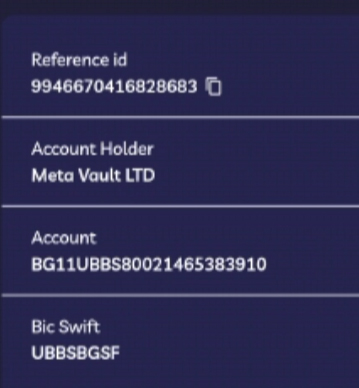 How to withdraw crypto from the META Vault crypto wallet