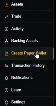 How to create paper wallet
